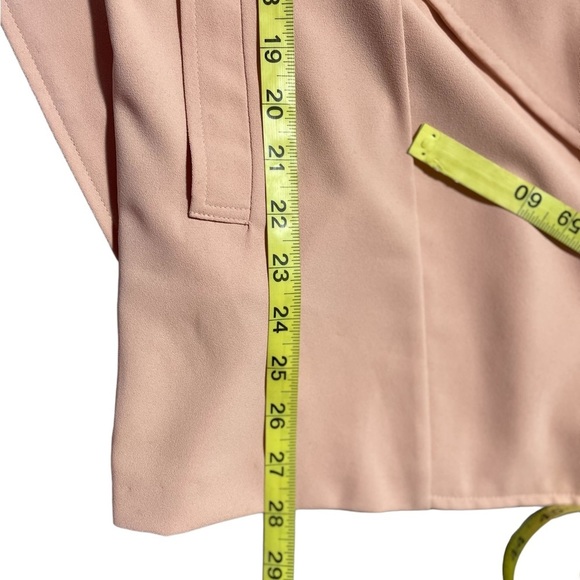 Blue Angel peach belted trench dress/coat - Picture 12 of 15